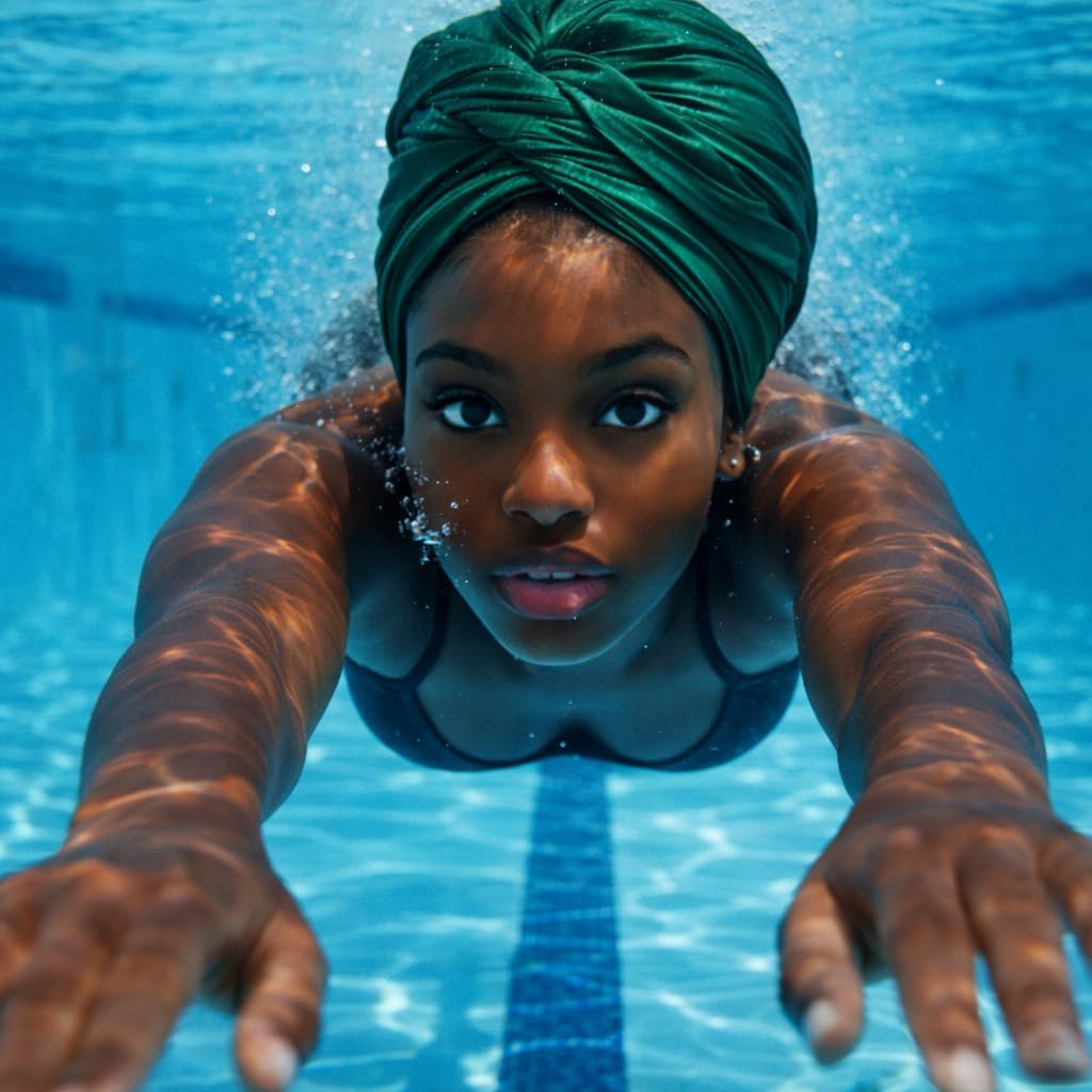 Swim Turban – Emerald