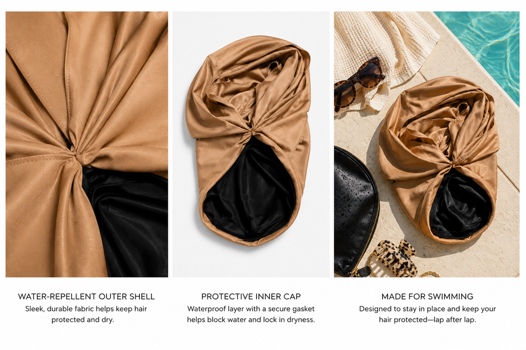 Swim Turban – Tan