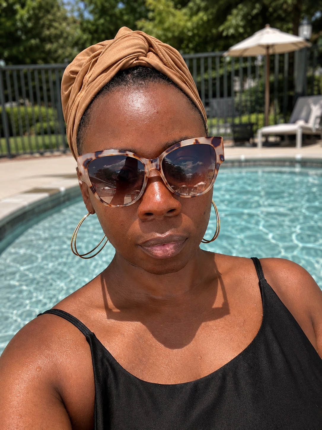 Swim Turban – Tan