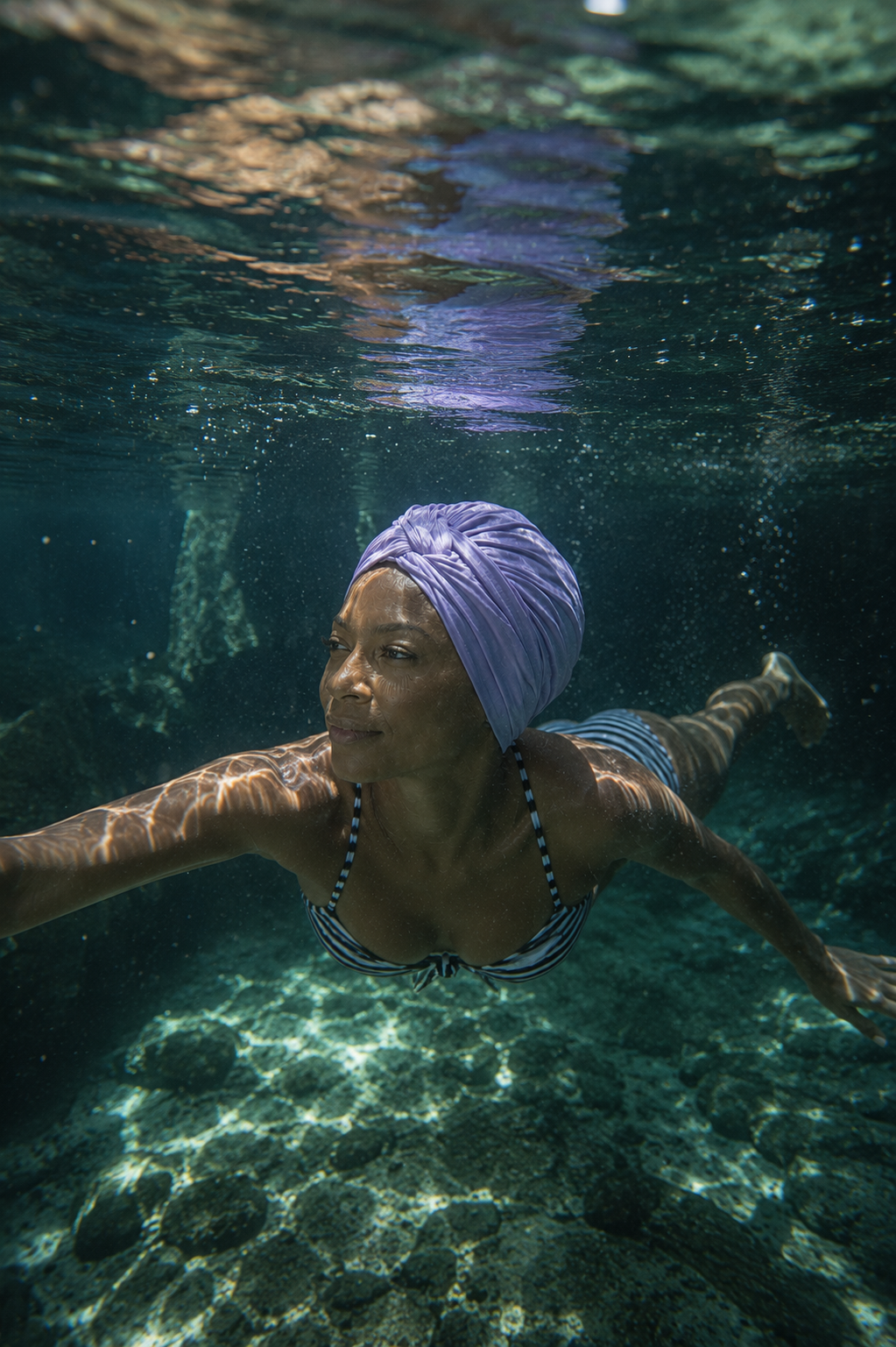 Swim Turban – Lavender