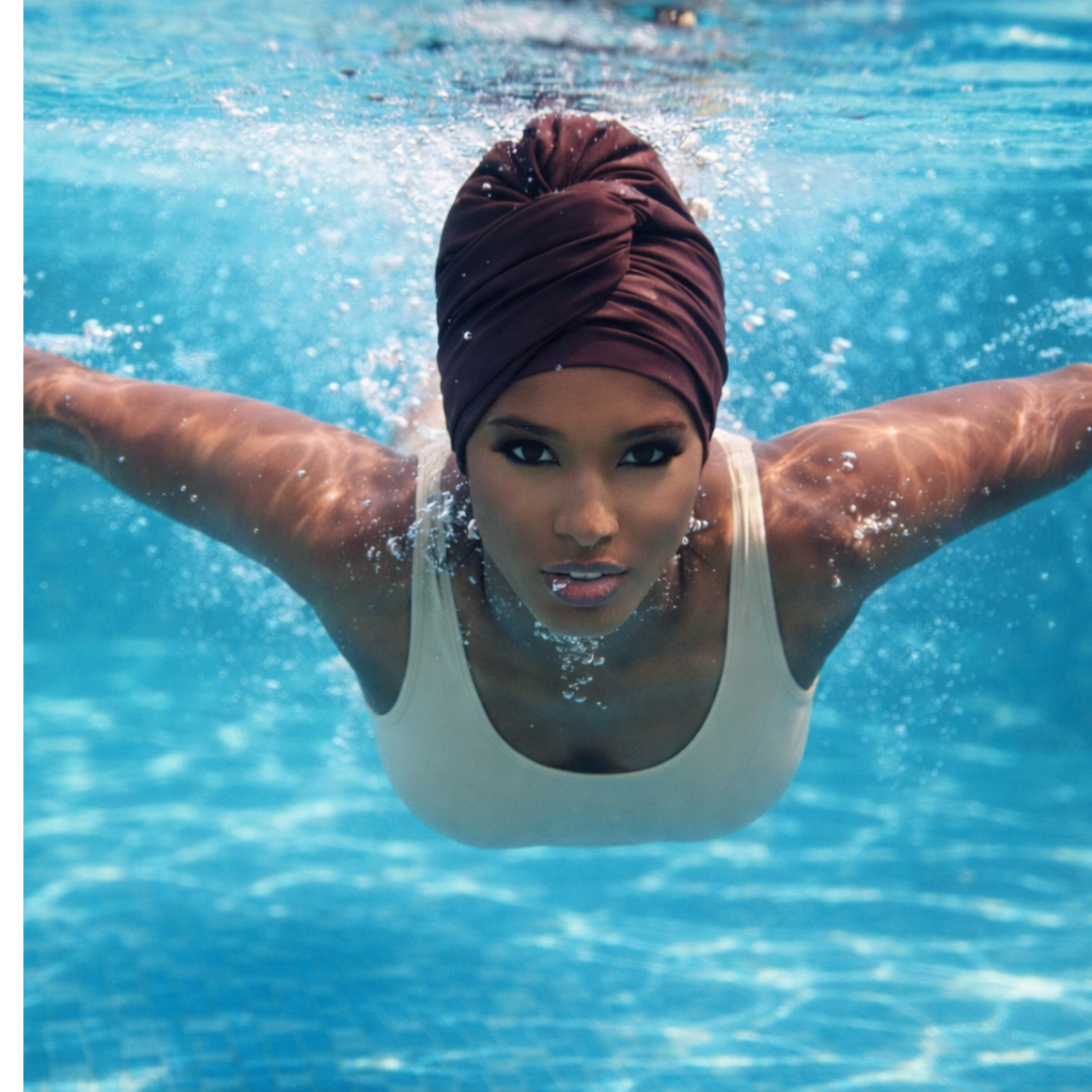 Swim Turban – Chocolate